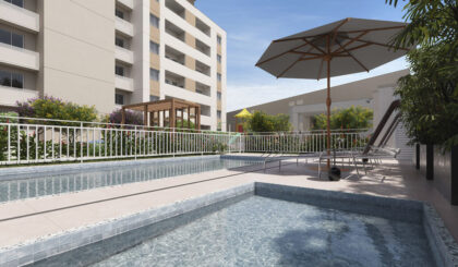 Piscina Infantil Polinesia Urban Club - apartamento no bairro espinheiros - imóvel novo em Joinville