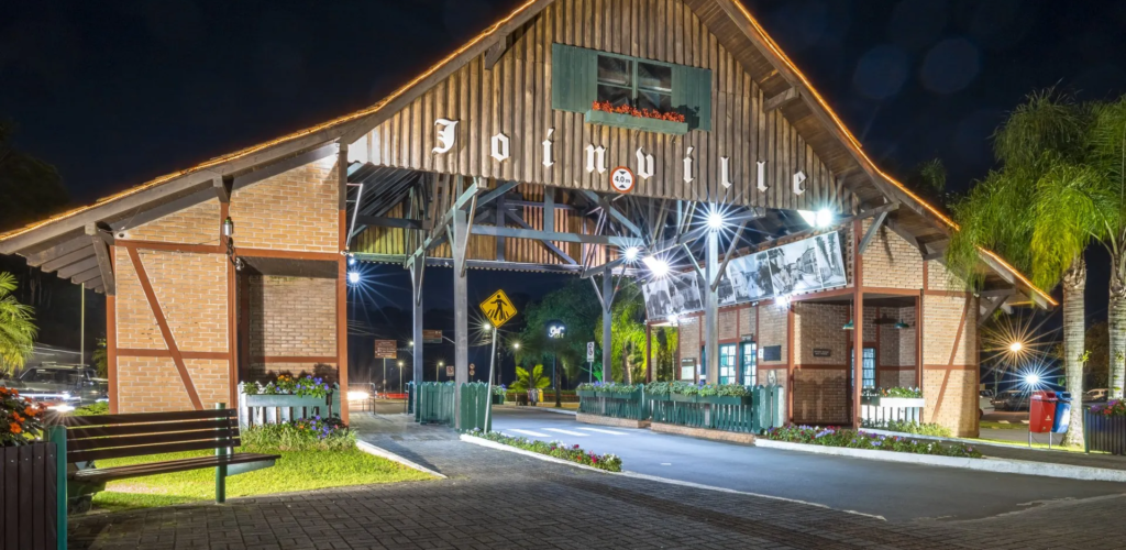 Imagens do Pórtico de Joinville e Parque Expoville - Passeios em Joinville - guia jlle SC 02